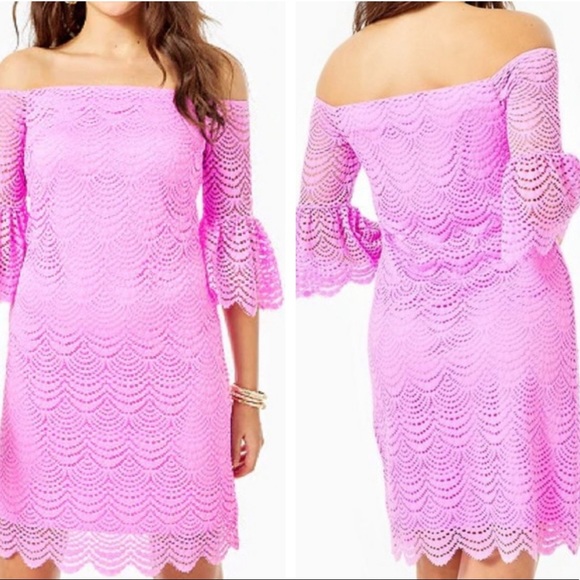 Lilly Pulitzer Dresses & Skirts - Lily Pulitzer NWT Off The Shoulder Dress in Lilac Rose